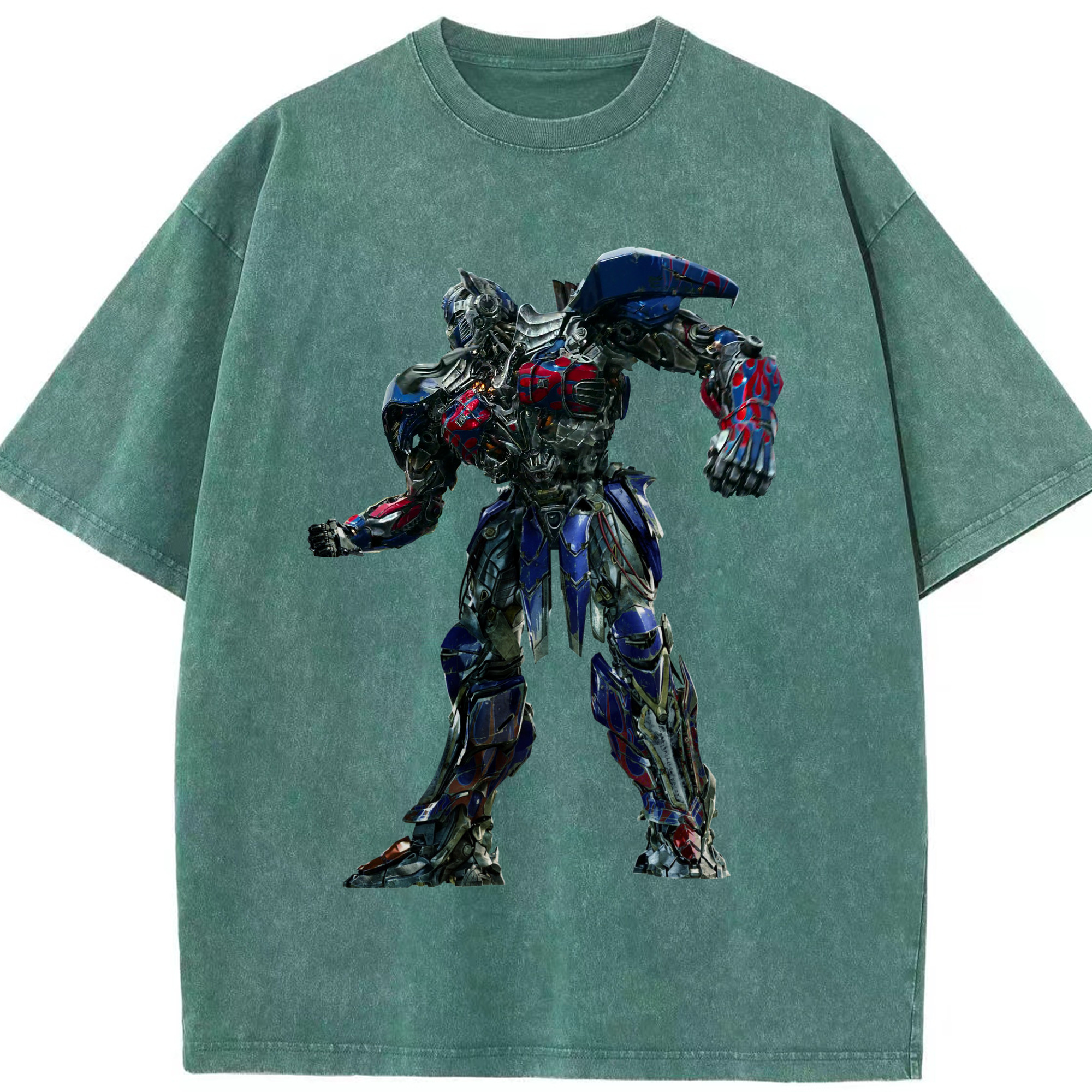 （画像用）  綿100% ヴィンテージ風 半袖Tシャツ（フロントプリント）